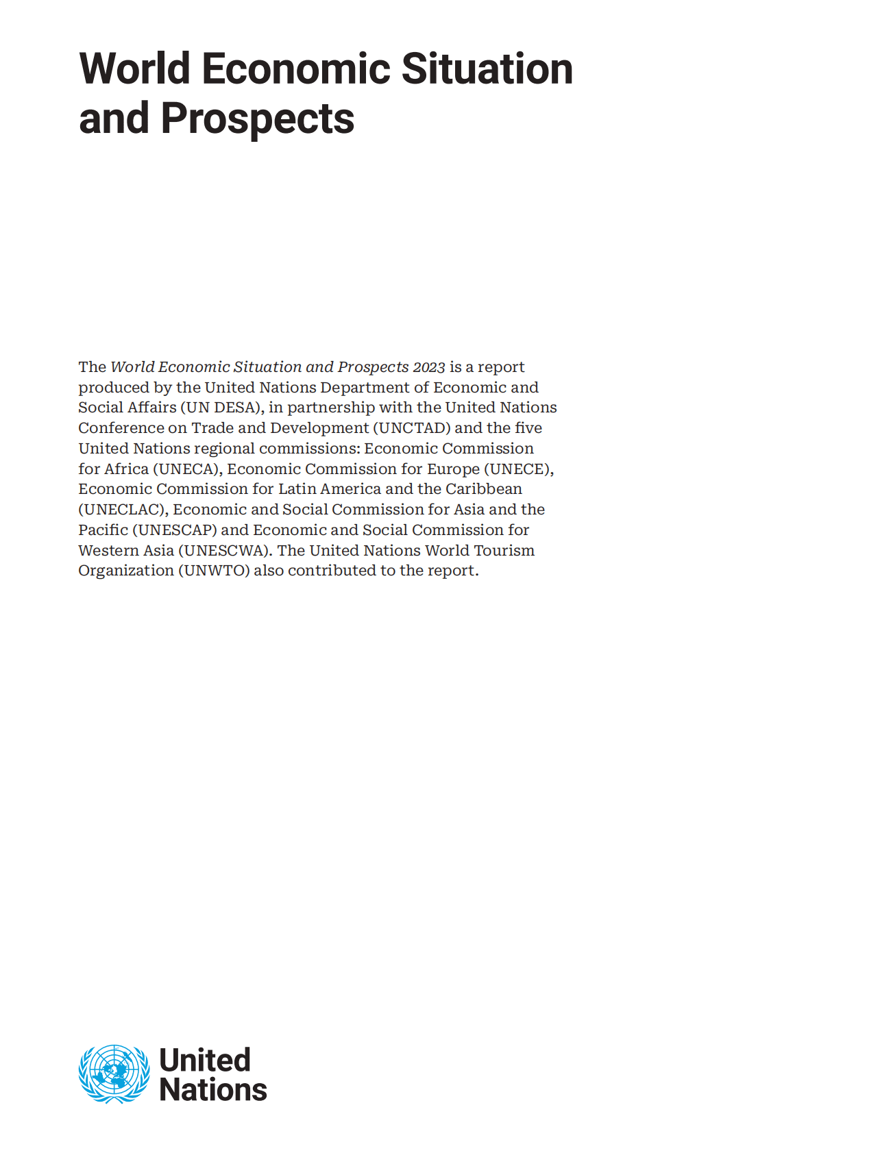 联合国：2023世界经济形式与展望报告（英文） 第2页