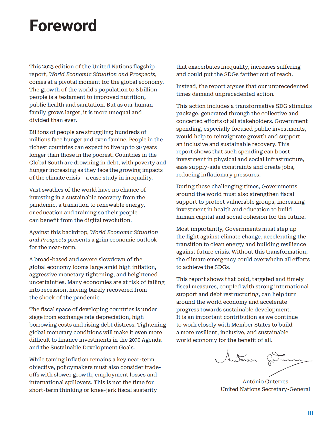 联合国：2023世界经济形式与展望报告（英文） 第4页