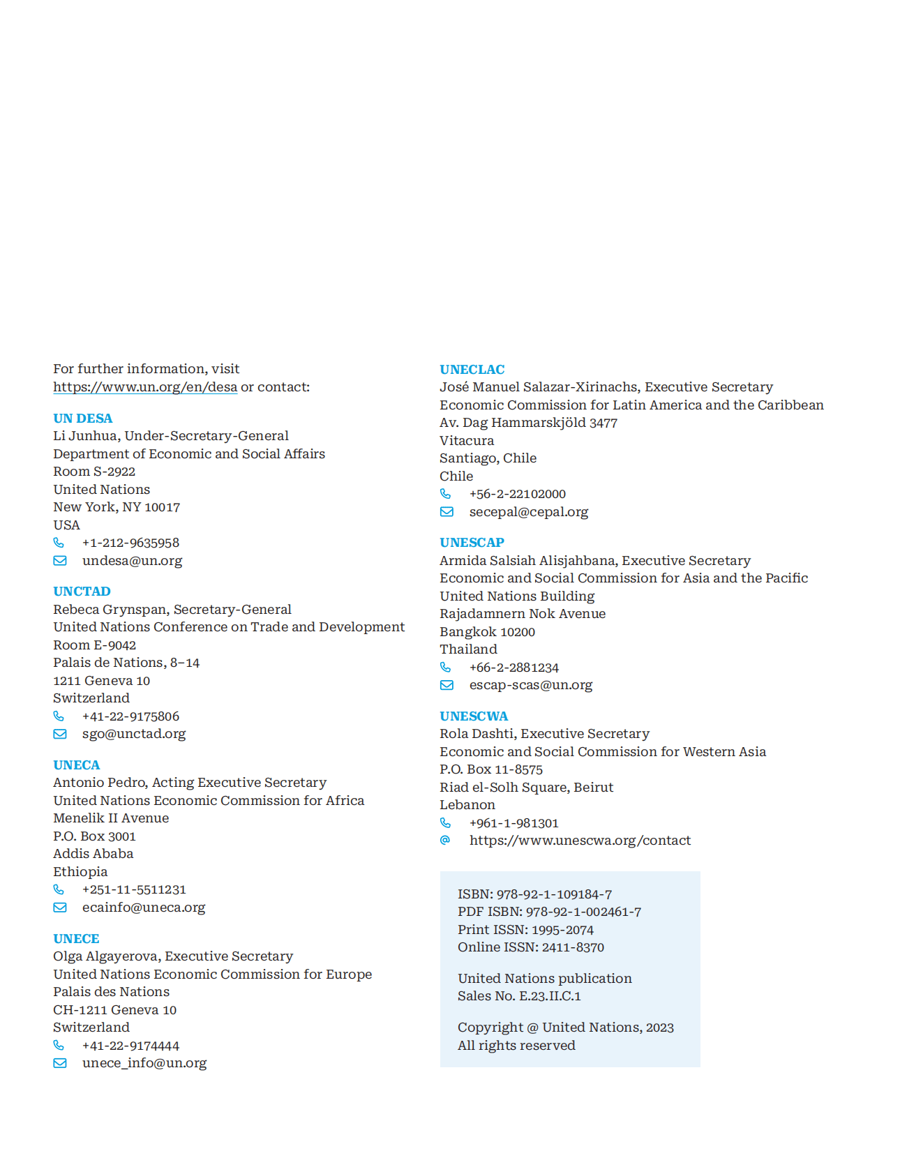 联合国：2023世界经济形式与展望报告（英文） 第3页