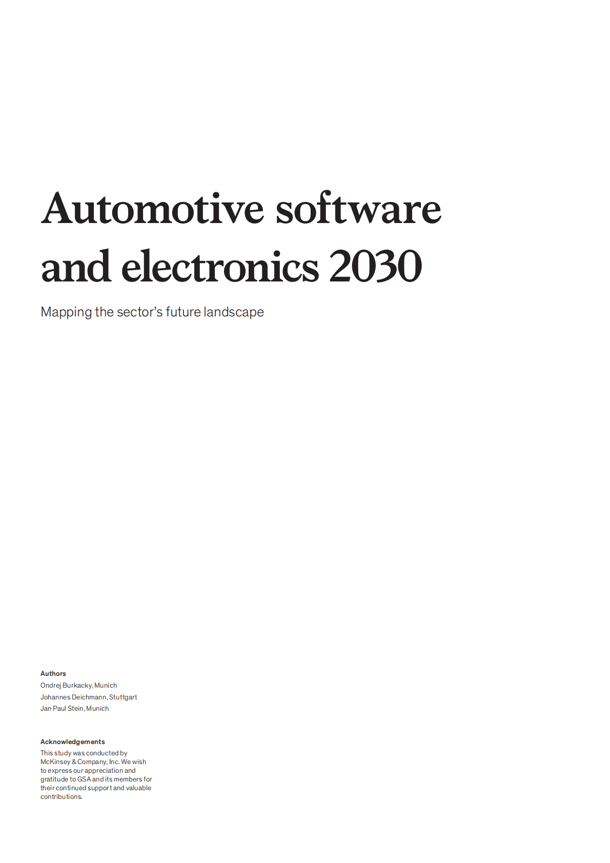 麦肯锡：2030年汽车软件和电子市场展望（英） 第3页