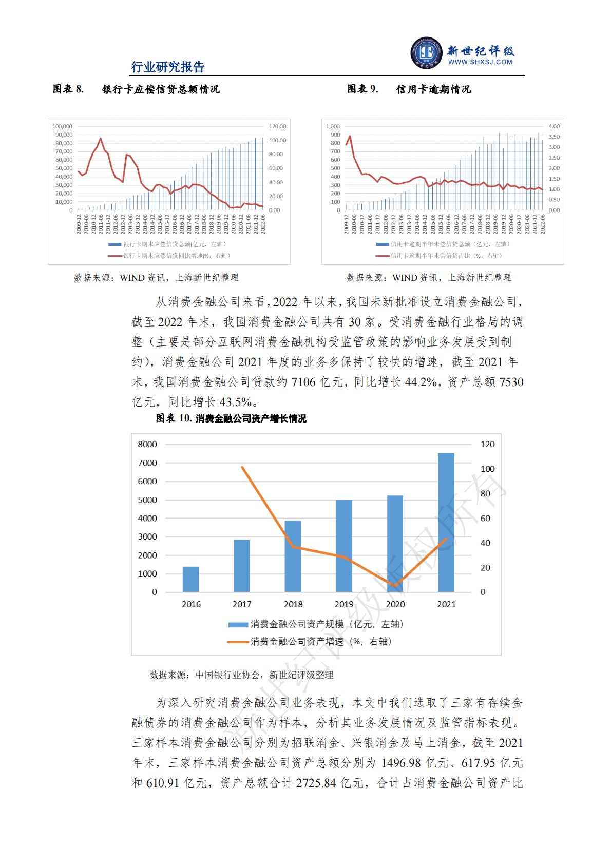 新世纪评级：2022年度消费金融行业信用回顾与展望 第6页