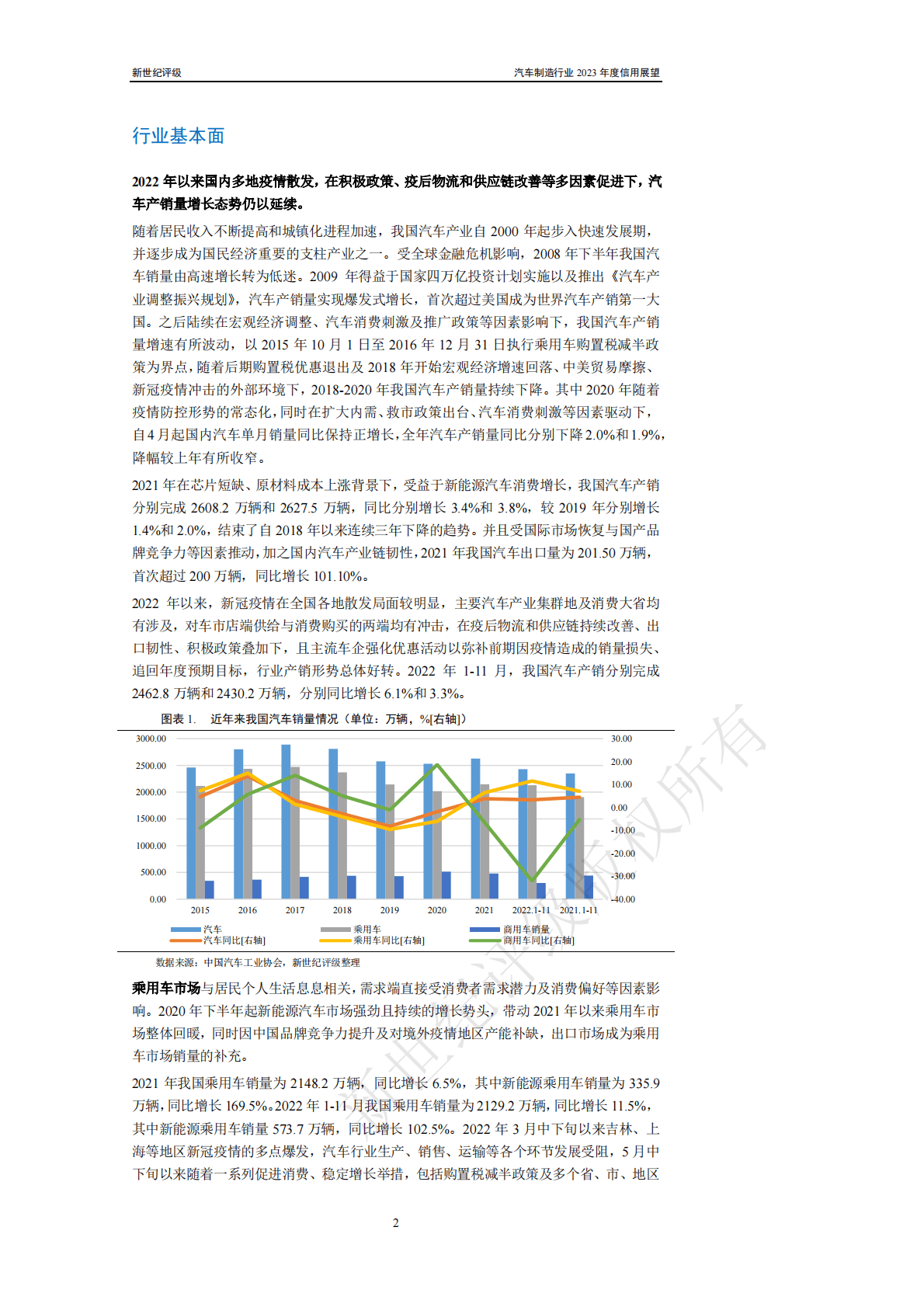 新世纪评级：汽车制造行业2023年度信用展望 第2页