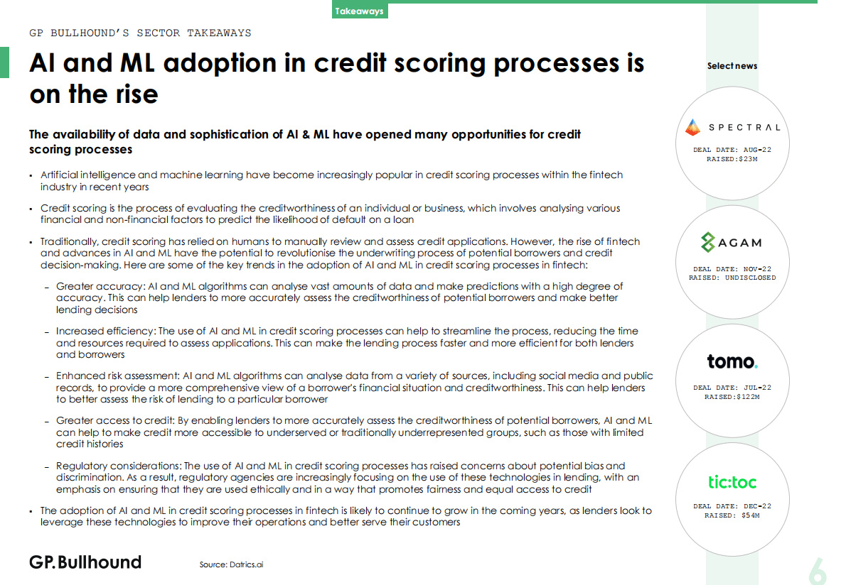 GP+Bullhound：2022年第四季度全球金融科技市场展望（英） 第6页