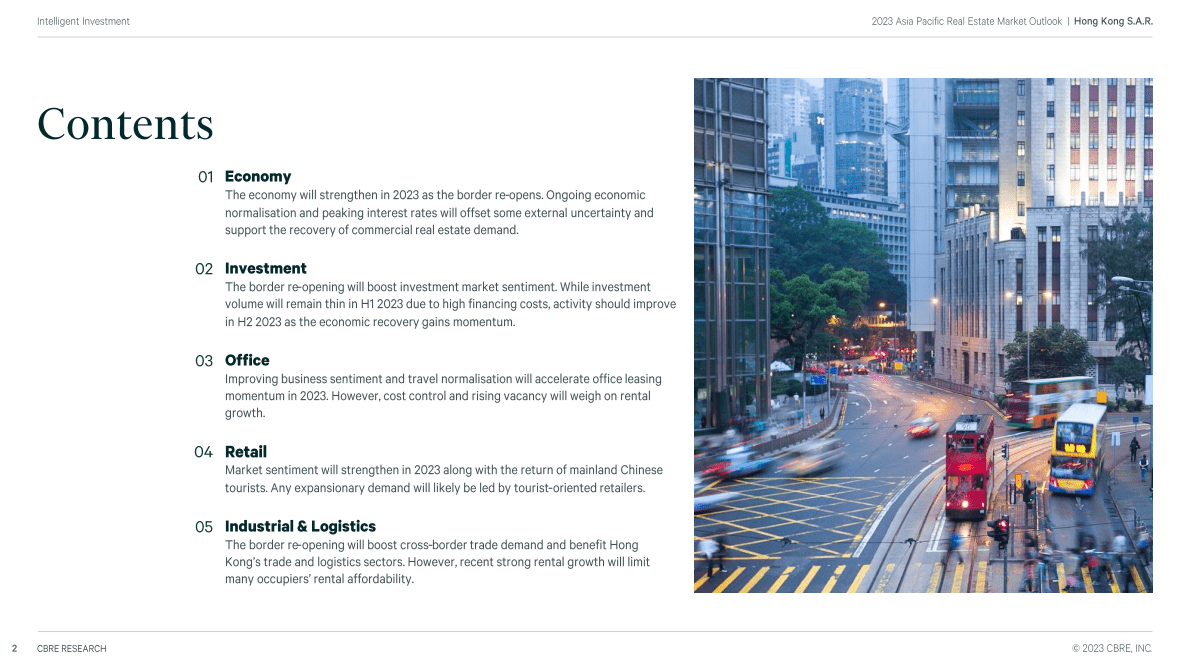 世邦魏理仕：2022年香港房地产市场回顾与2023年展望（英） 第2页
