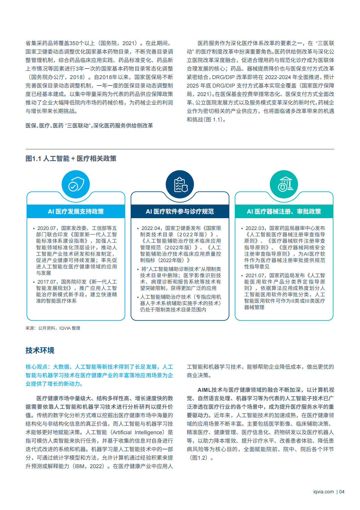 IQVIA：智&ldquo;健&rdquo;未来：人工智能与机器学习赋能中国医疗健康行业 第6页