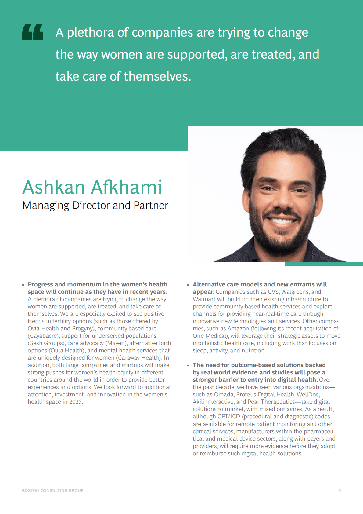 BCG：数字健康的未来（英） 第5页