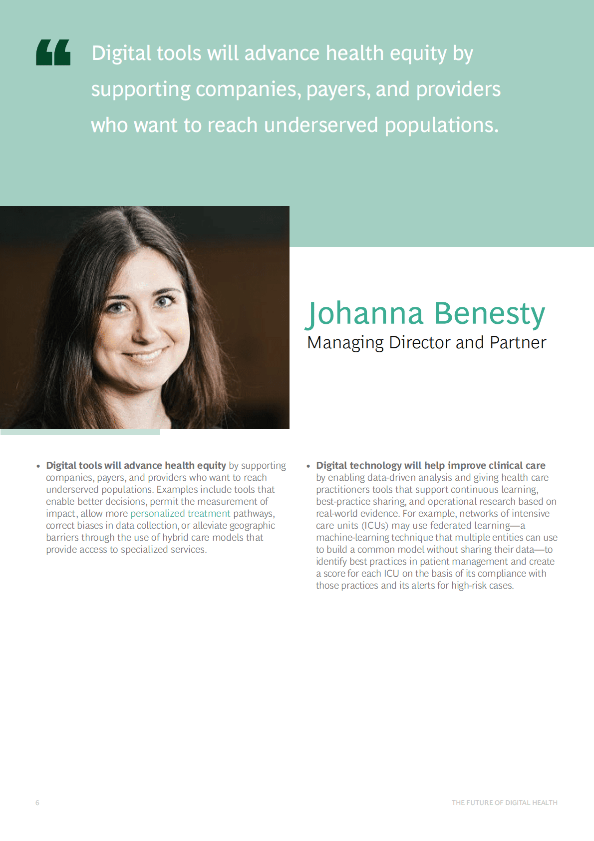 BCG：数字健康的未来（英） 第6页