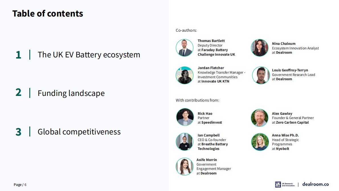 Dealroom：英国的电动汽车电池技术（英） 第6页