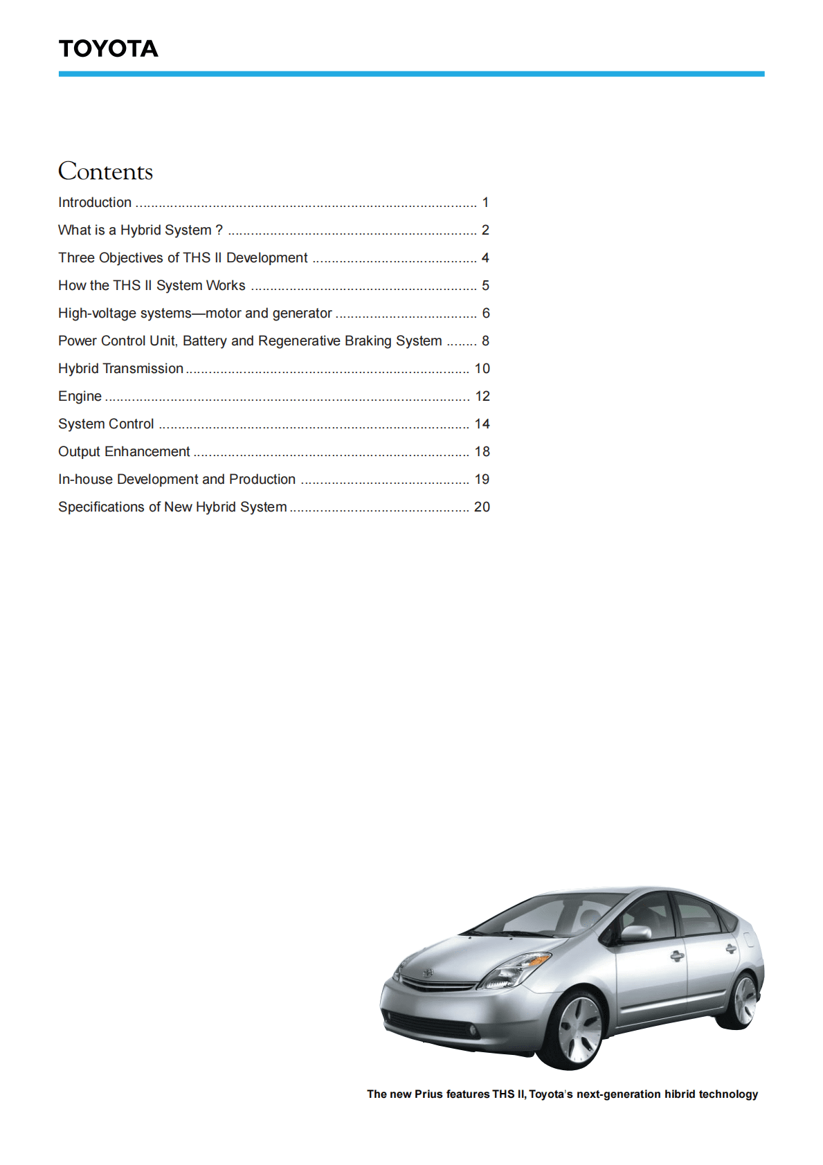 丰田：丰田混动系统THS-II资料【英文版】 第2页