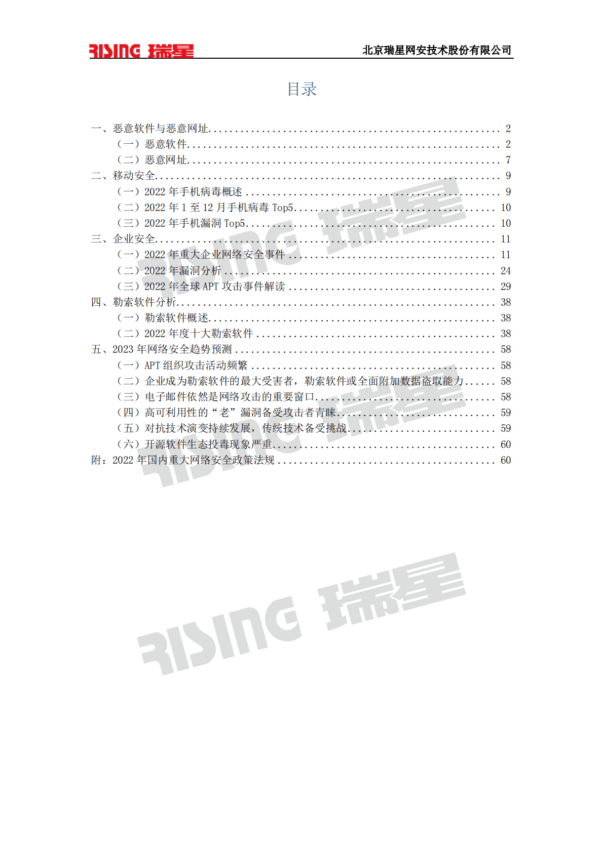瑞星：2022中国网络安全报告 第3页