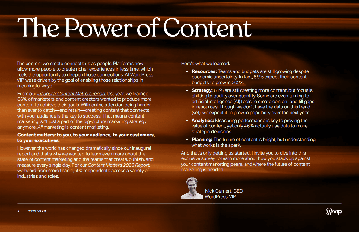 WPVIP：2023年内容营销报告【英文版】 第2页