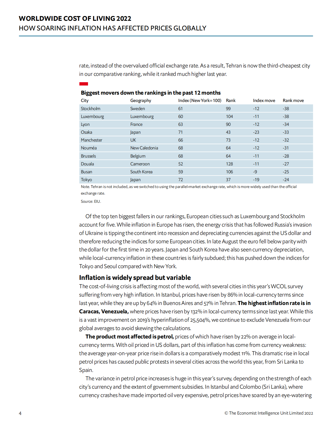 经济学人：2022年全球生活成本调查【英文版】 第6页