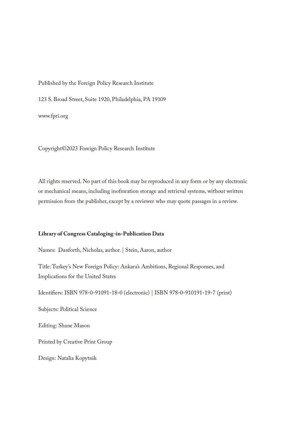 外交政策研究所：土耳其的新外交政策：安卡拉的野心、地区反应和对美国的影响【英文版】 第6页