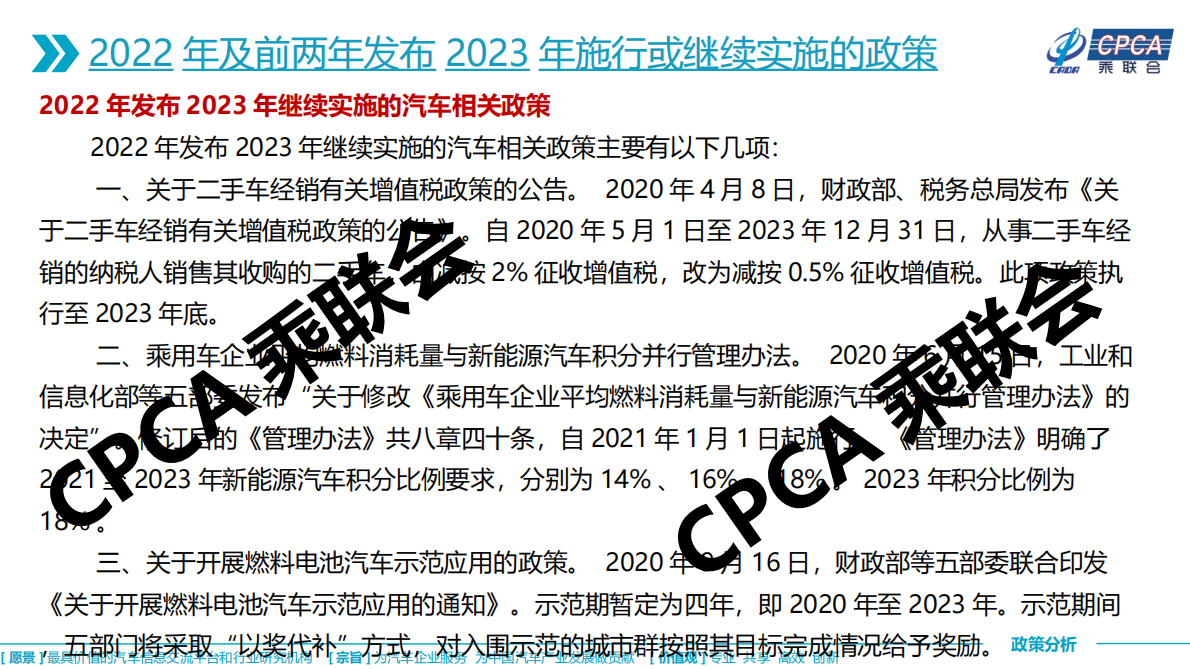 中国汽车流通协会：2023年国家汽车相关政策取向分析 第5页