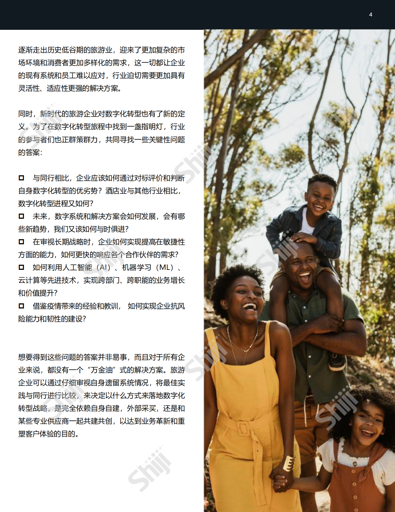 石基信息：全球旅游业数字化发展研究报告 第4页