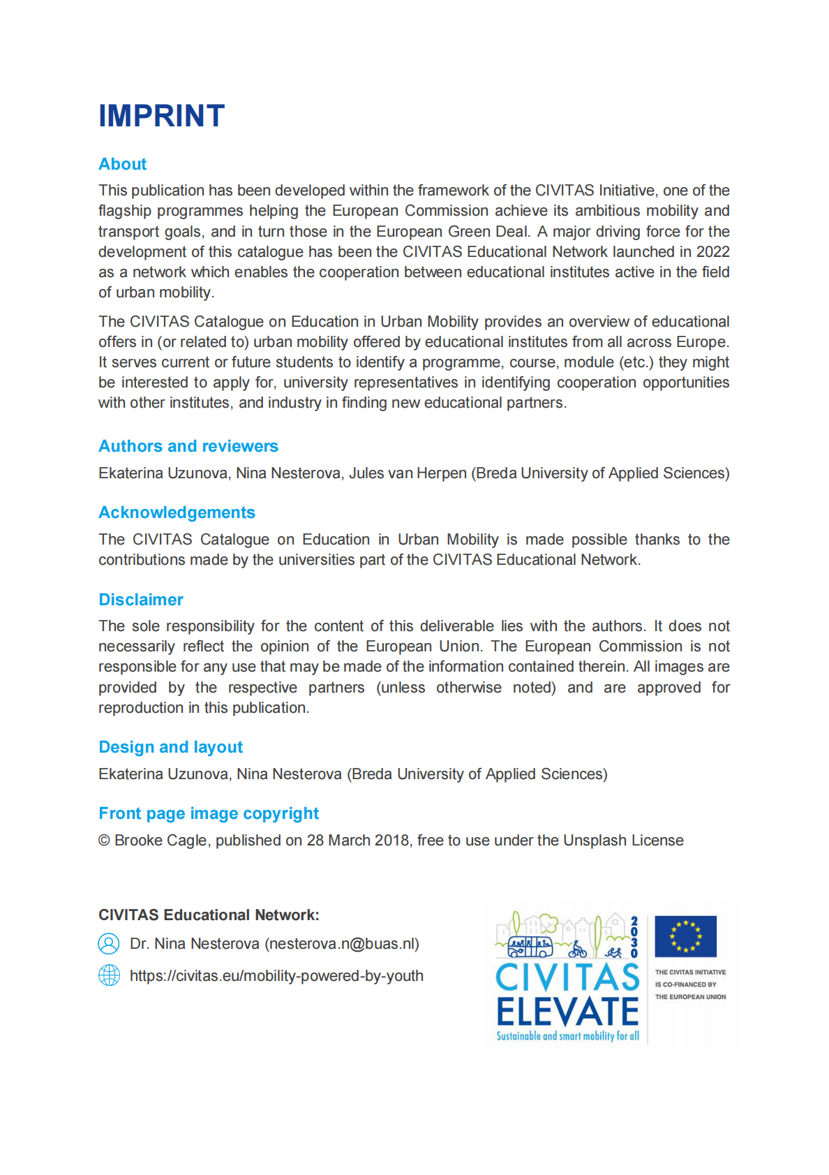 CIVITAS：CIVITAS城市交通教育目录【英文版】 第2页