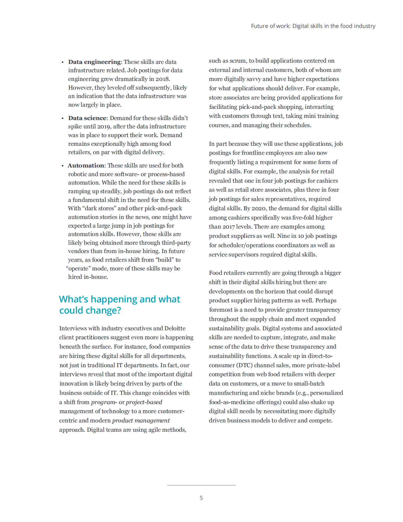 德勤：食品行业数字技能报告【英文版】 第5页