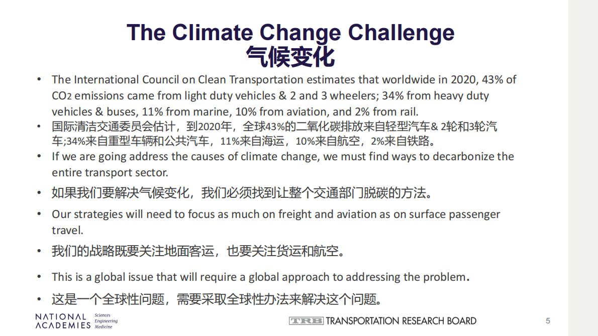 美国交通运输研究会：应对气候变化——减碳 第5页