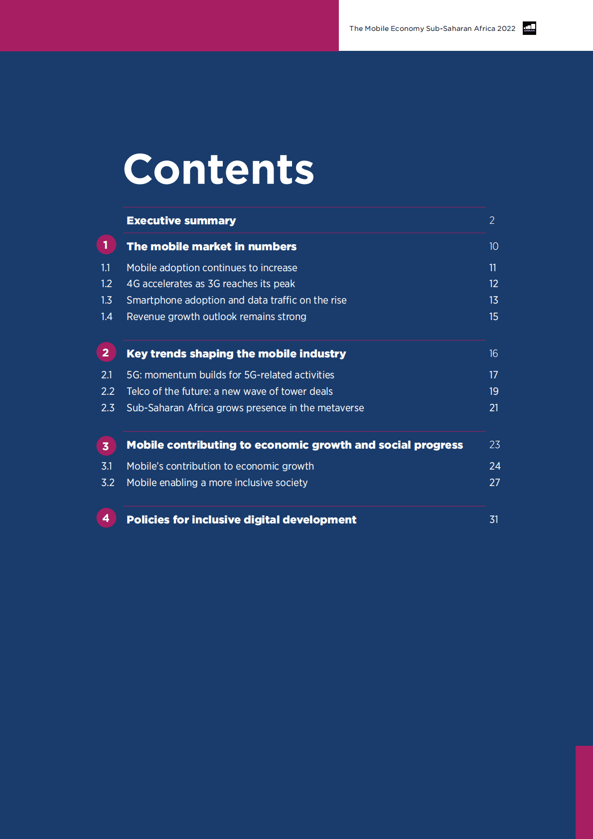 GSMA：2022年撒哈拉以南非洲移动经济报告【英文版】 第3页