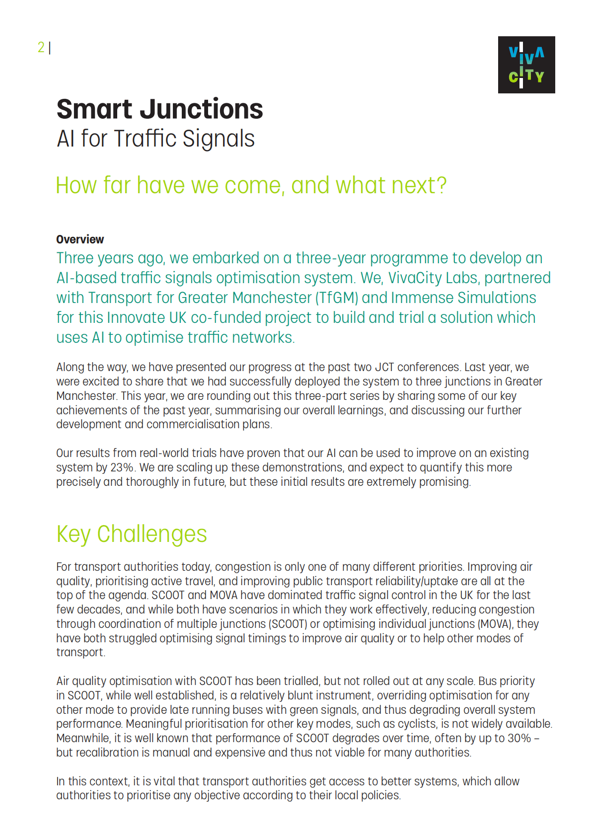 VivaCity：人工智能交通信号控制的智能路口【英文版】 第2页