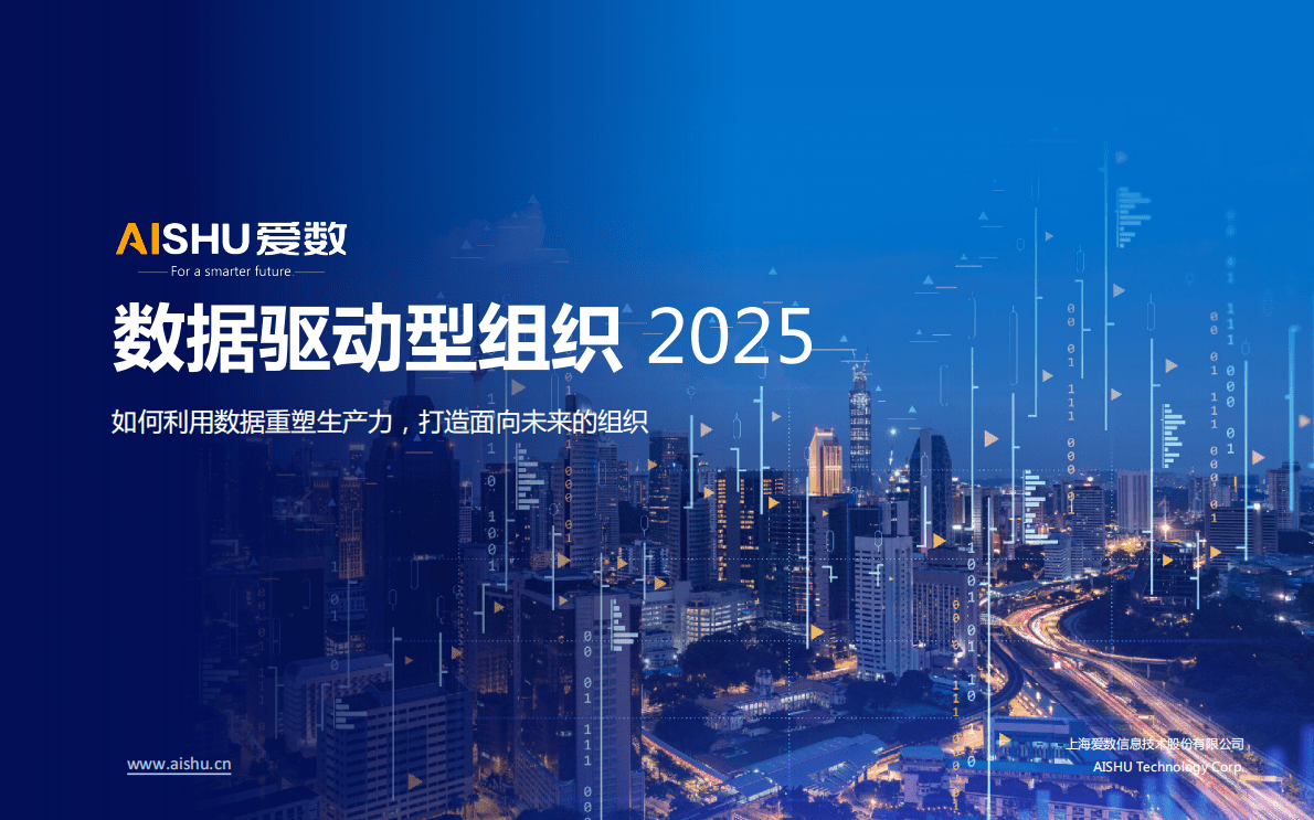 爱数：数据驱动型组织2025 第1页