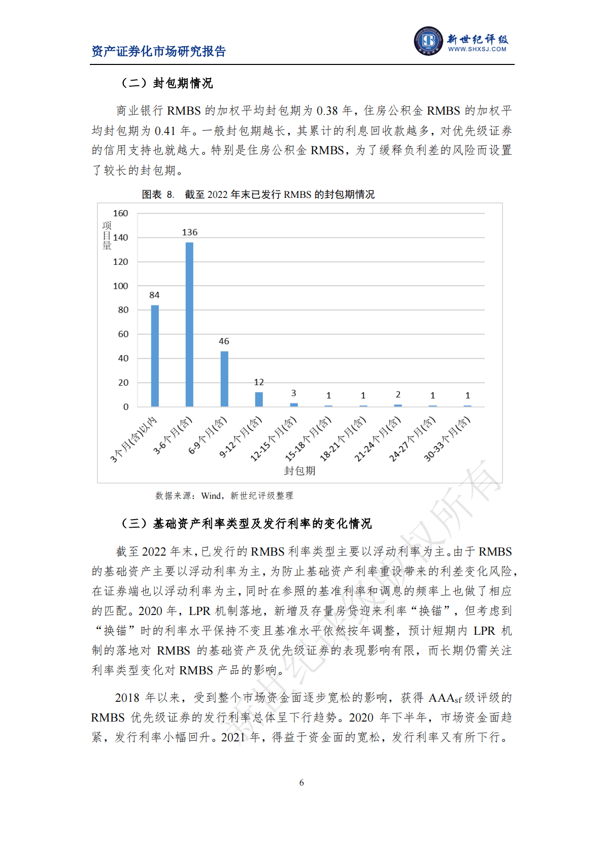 新世纪评级：2022年银行间市场个人住房抵押贷款资产支持证券市场运行情况 第6页