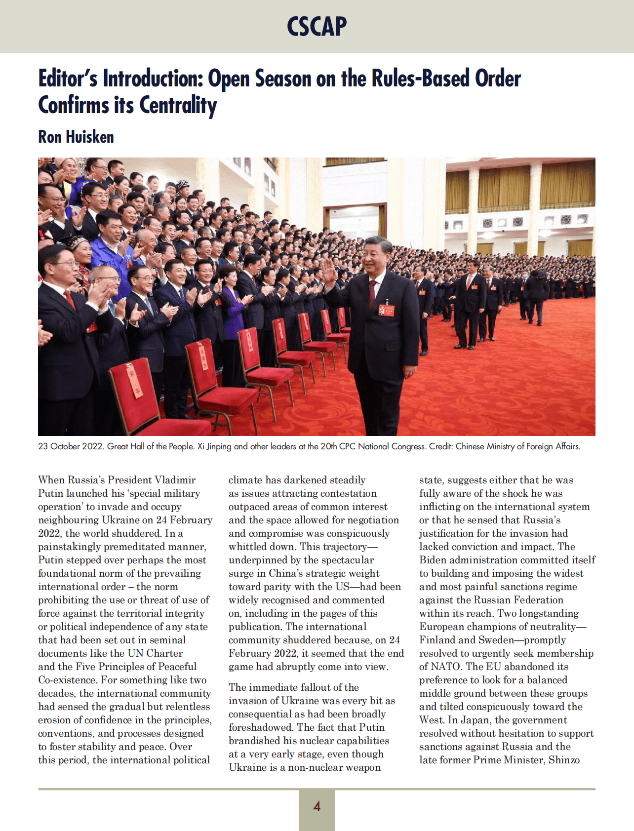 亚太安全合作理事会：2023亚太地区安全展望【英文版】 第4页