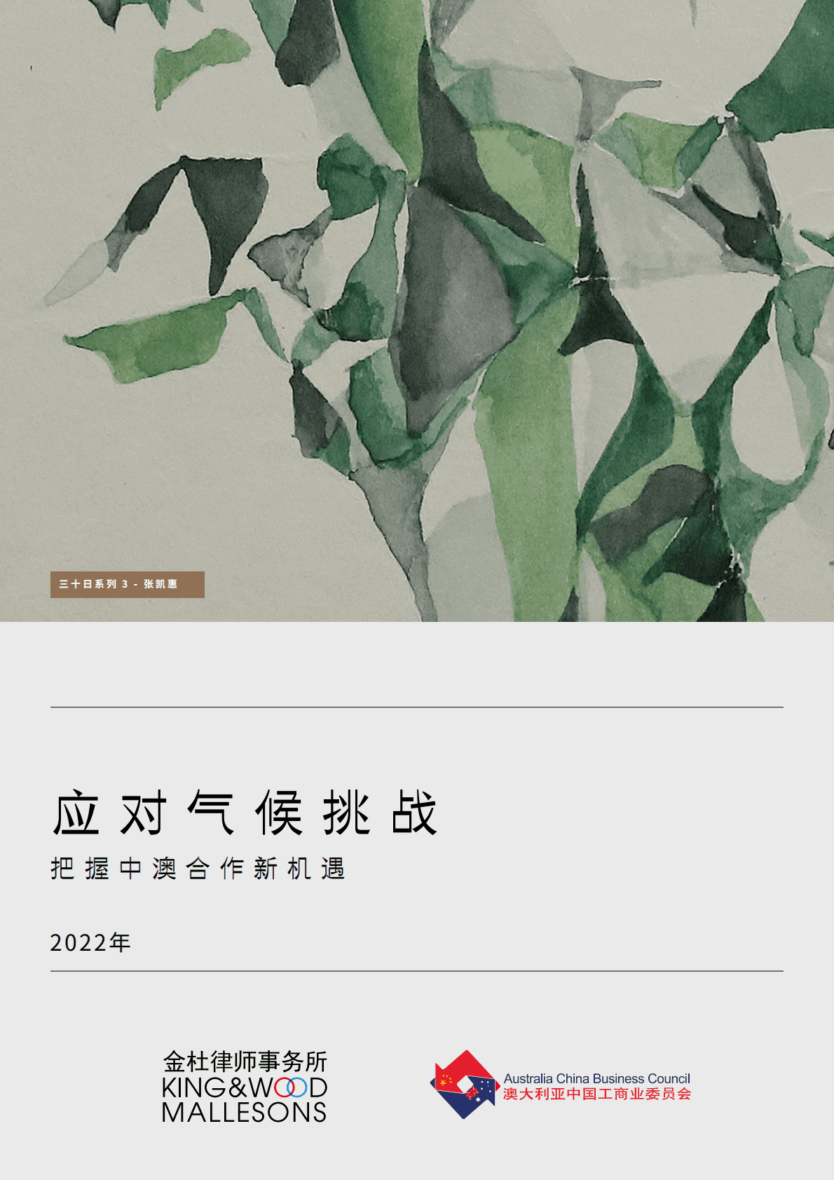 金杜律师事务所：应对气候挑战——把握中澳合作新机遇 第1页