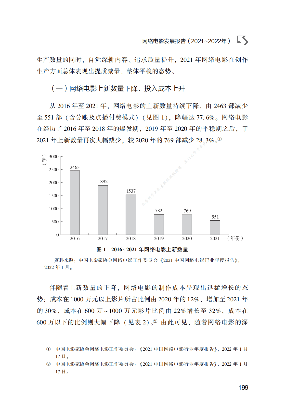 网络电影发展报告（2021～2022年） 第6页