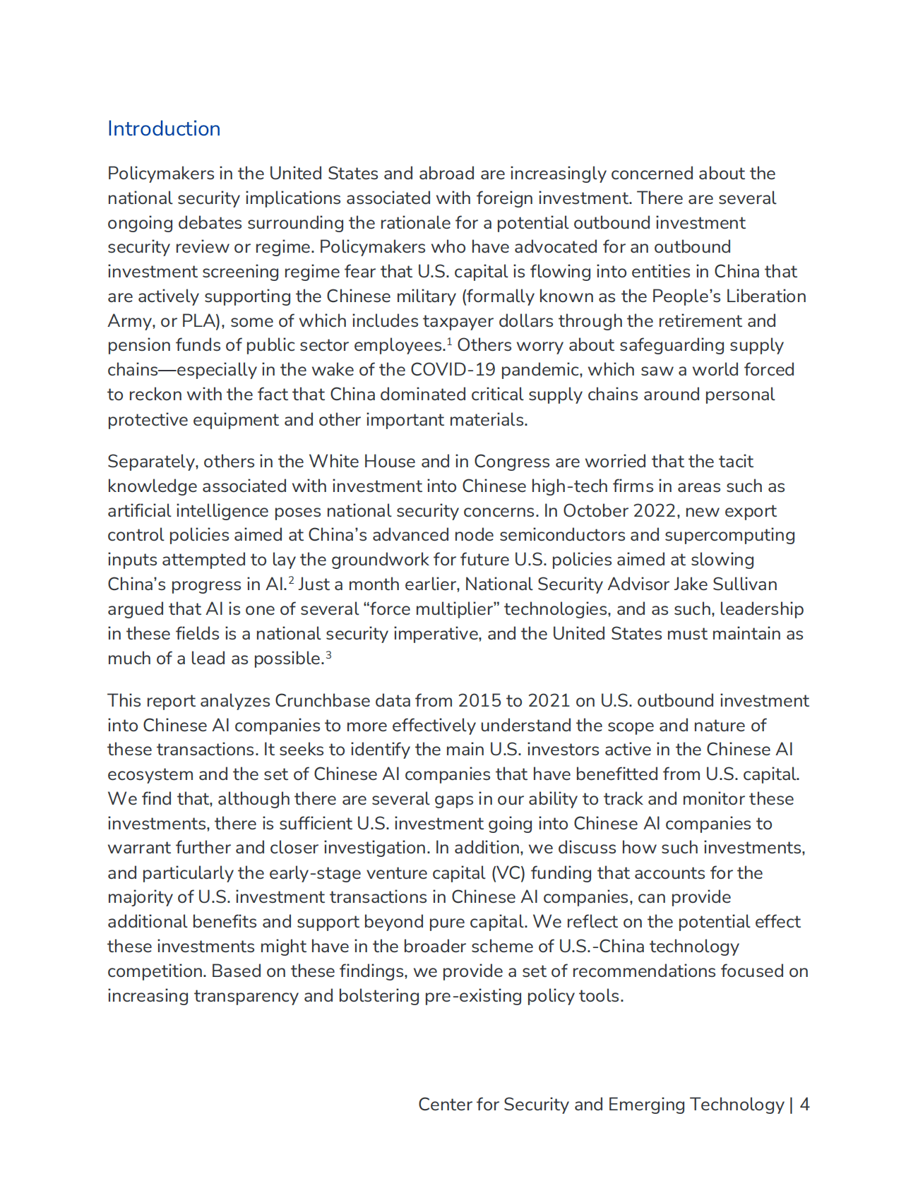 安全与新兴技术中心：美国对中国人工智能企业的投资分析【英文版】 第5页