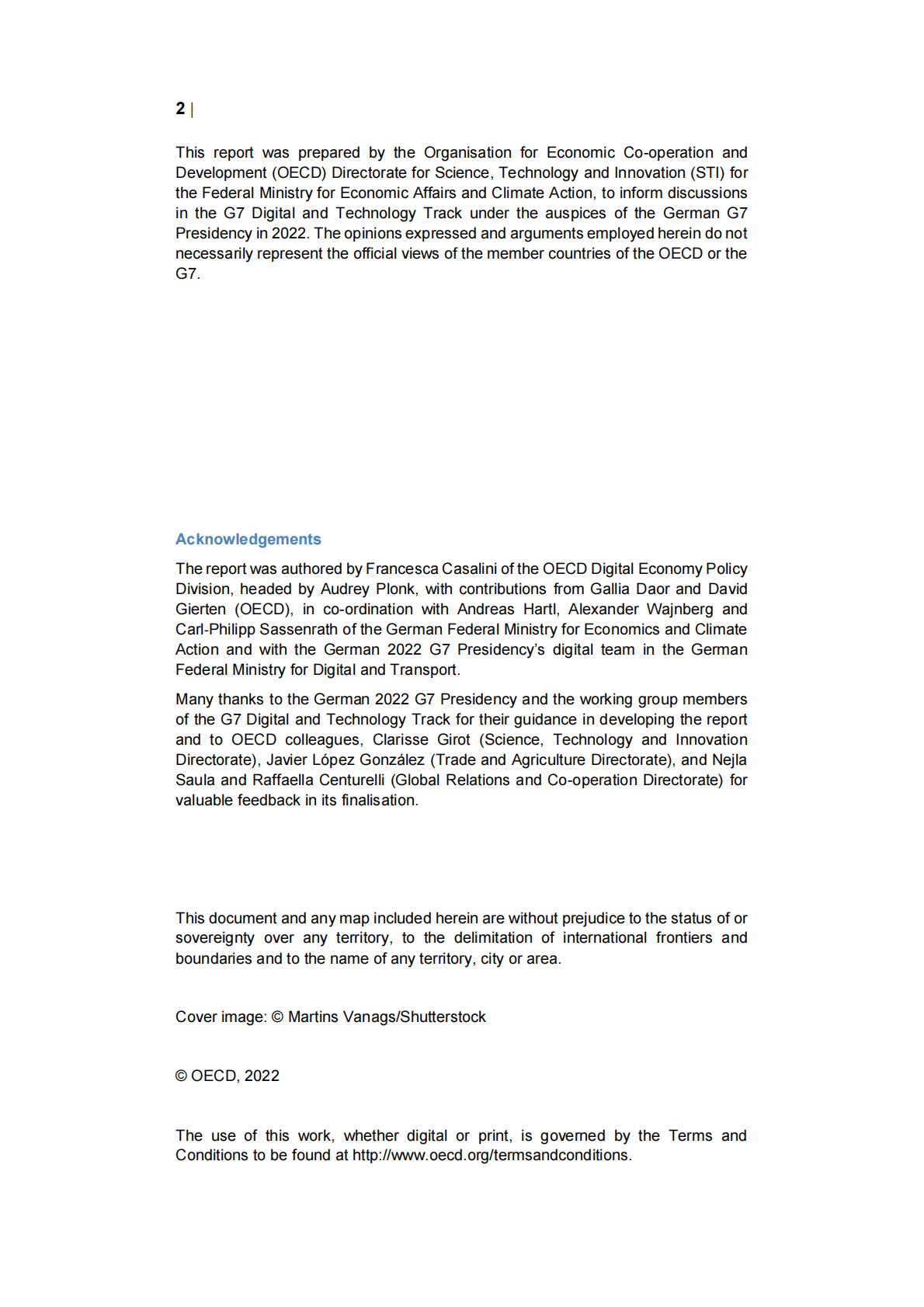 经合组织（OECD）：跨境数据流动：盘点关键政策和举措【英文版】 第2页