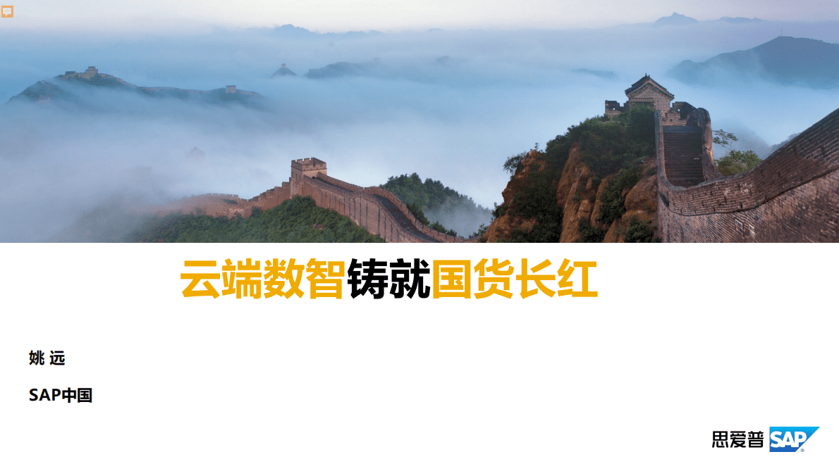 思爱普：云端数智铸就国货长红 第1页