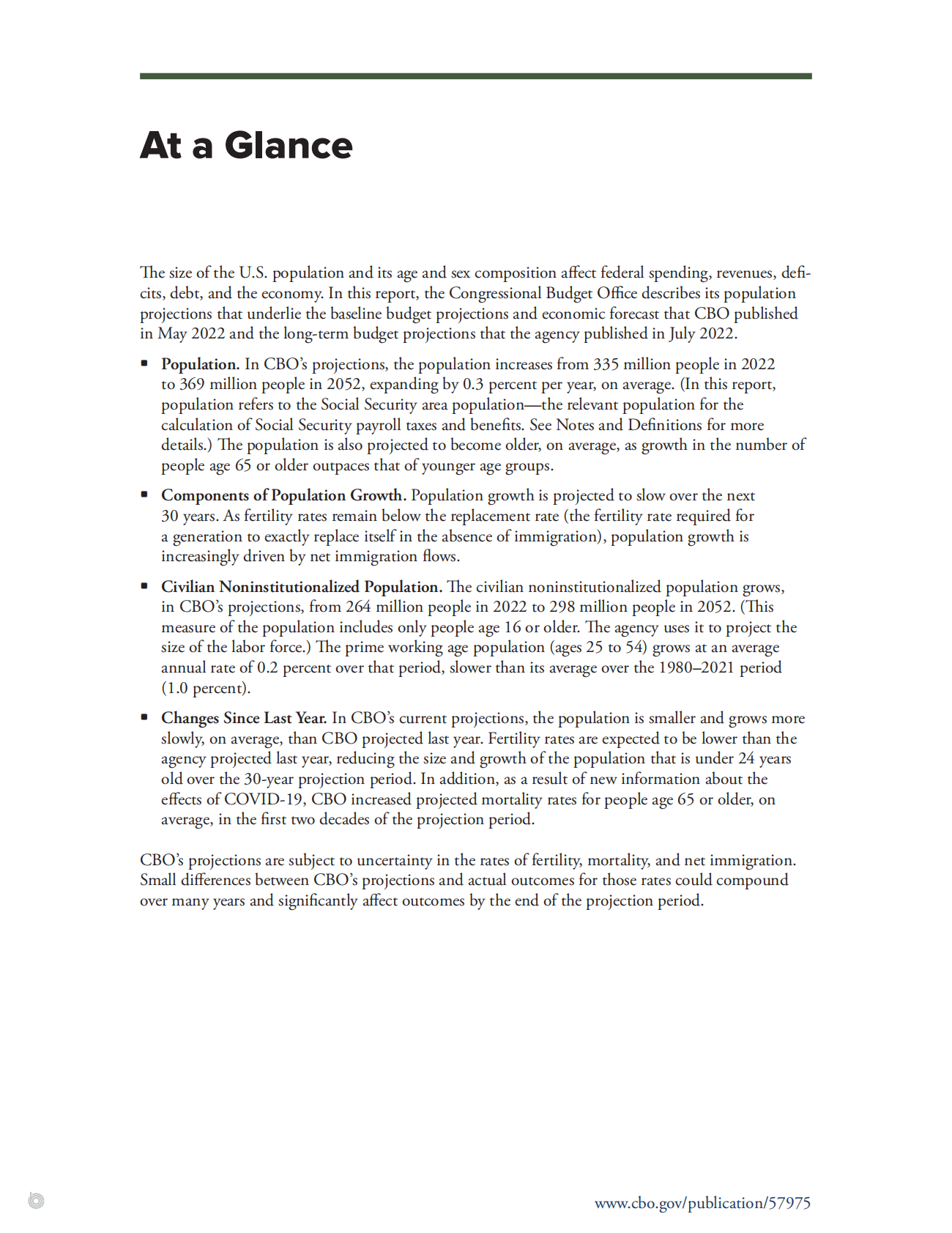 CBO：美国人口统计展望报告：2022至2052年【英文版】 第2页