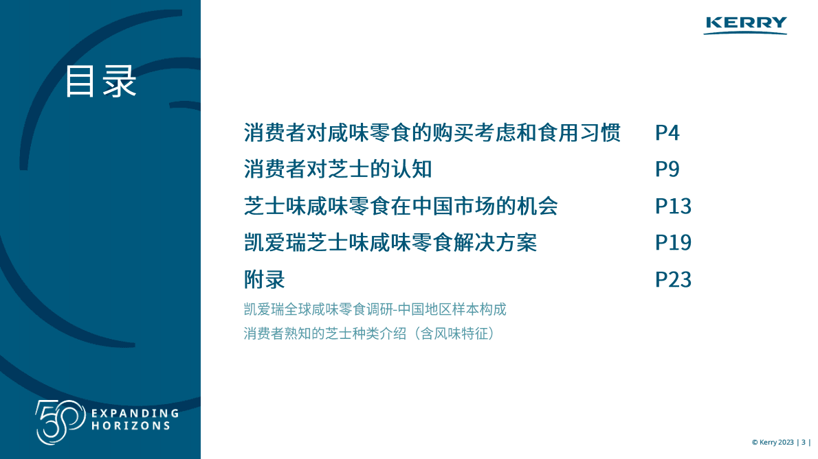 凯爱瑞：2023年芝士味咸味零食洞察报告 第3页