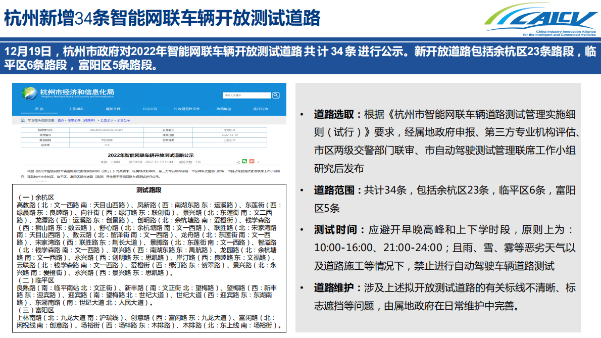 CAICV联盟：2023年1月智能网联汽车重要进展月度解读 第3页