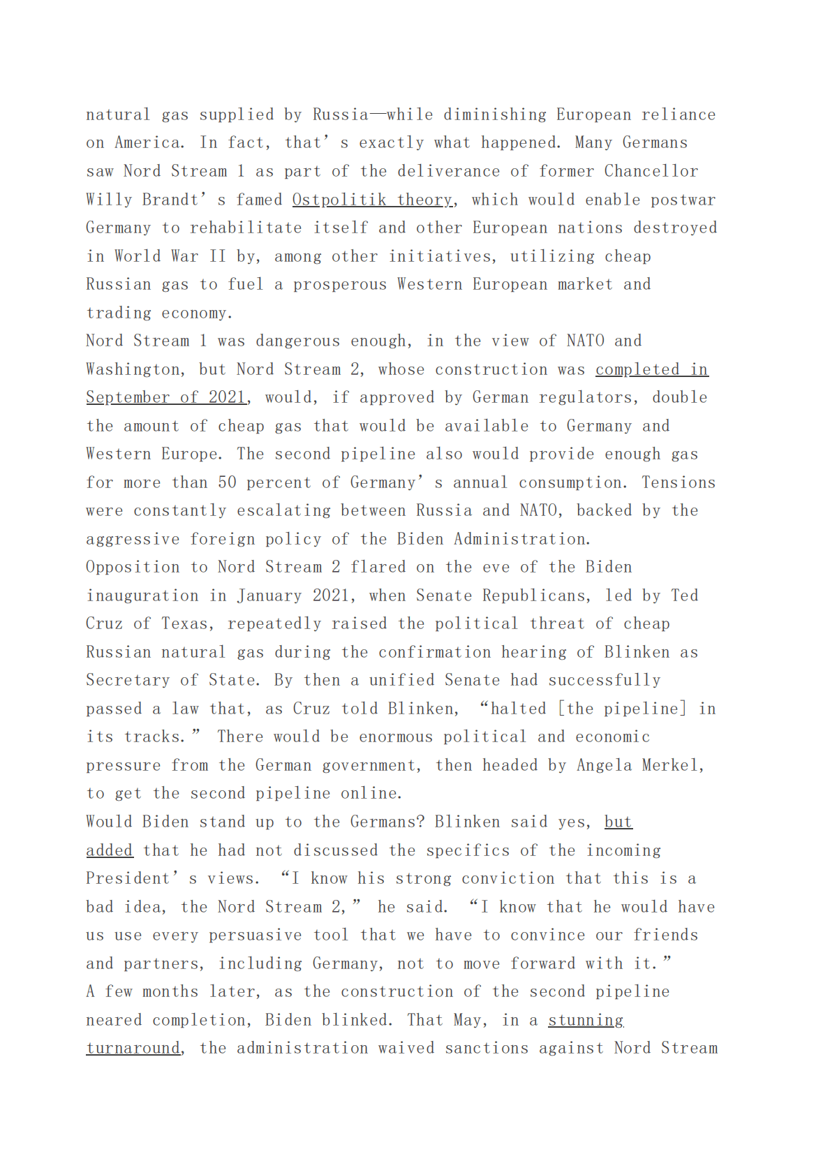 美国记者西摩&middot;赫什：美国是怎样炸毁北溪天然气管道的？【英文版】 第4页