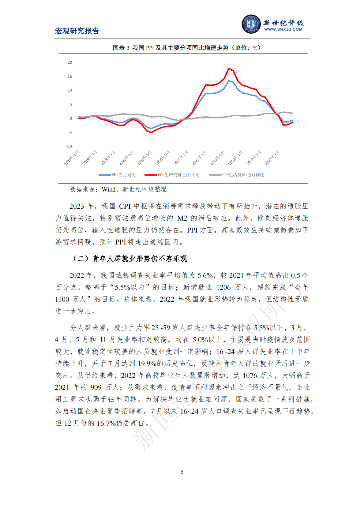 新世纪评级：防疫优化后我国经济将迎来恢复性增长——2022年宏观经济分析与展望（国内篇） 第5页