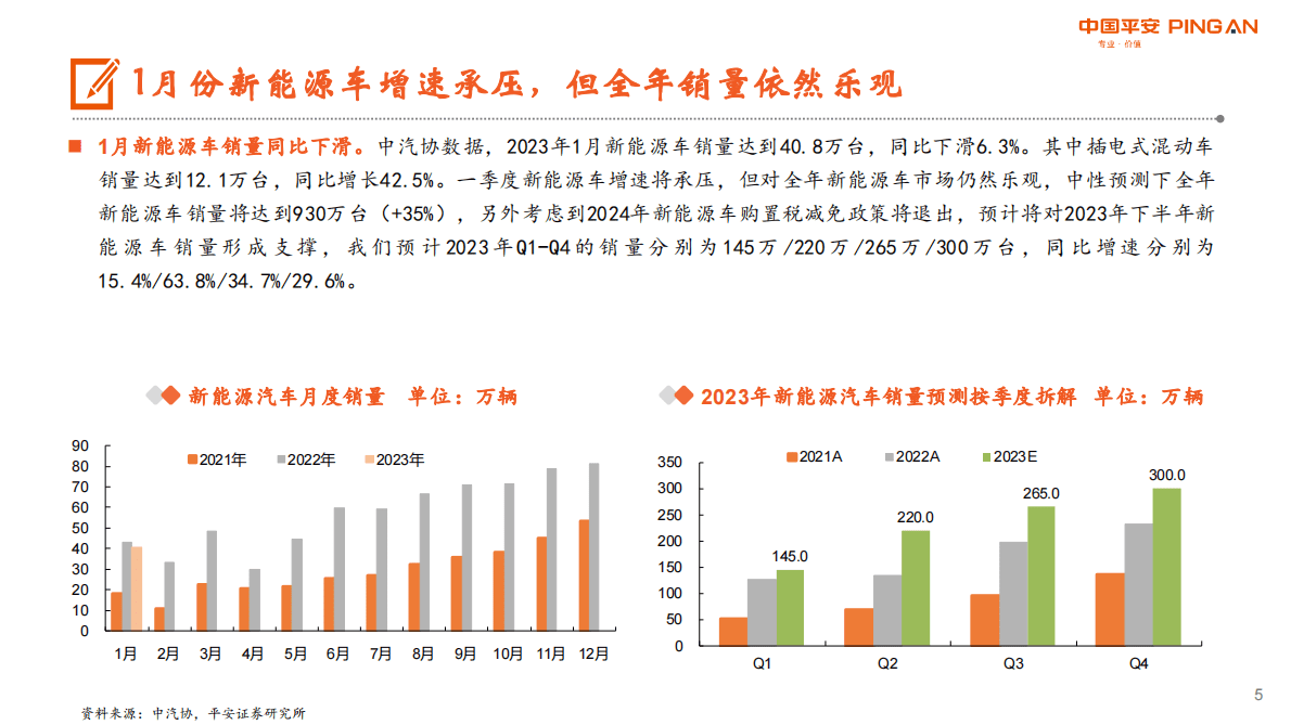 平安证券：汽车行业月酝知风：2023年关注车企混动渠道变革步伐 第5页