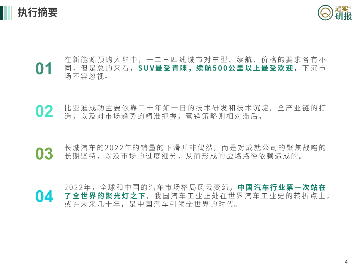 GSI增长策略研究院：中国汽车市场新变局——由比亚迪到长城的启示 第4页