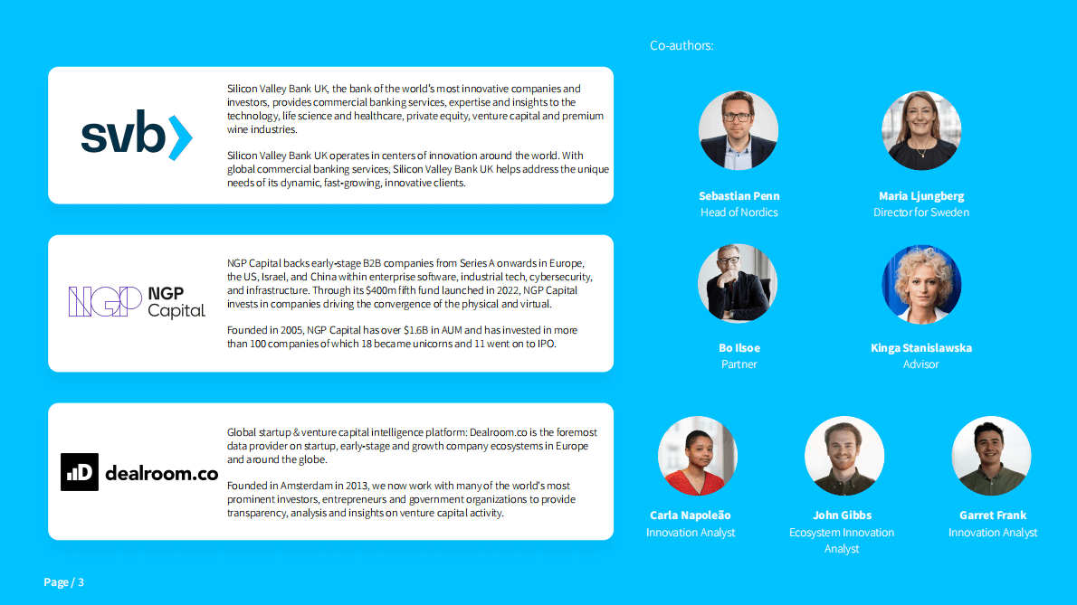 Dealroom：2023年北欧初创企业和风险投资报告【英文版】 第3页