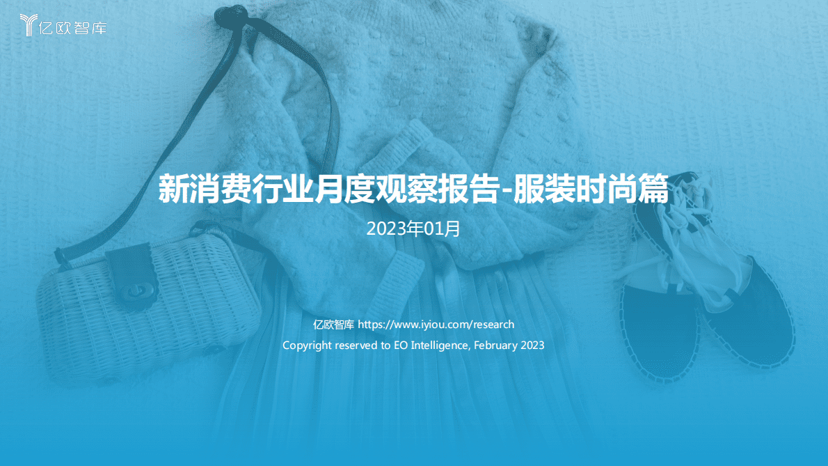 亿欧智库：新消费行业月度观察报告-服装时尚篇 第1页