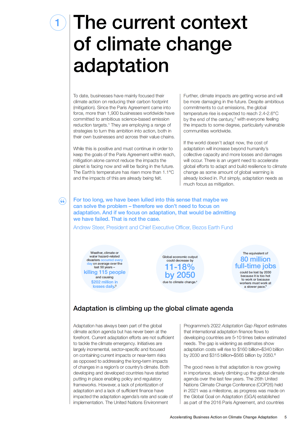 世界经济论坛&普华永道：加速推进适应气候变化的商业行动白皮书【英文版】 第5页