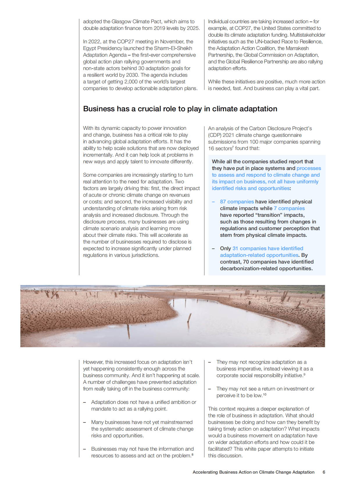 世界经济论坛&普华永道：加速推进适应气候变化的商业行动白皮书【英文版】 第6页