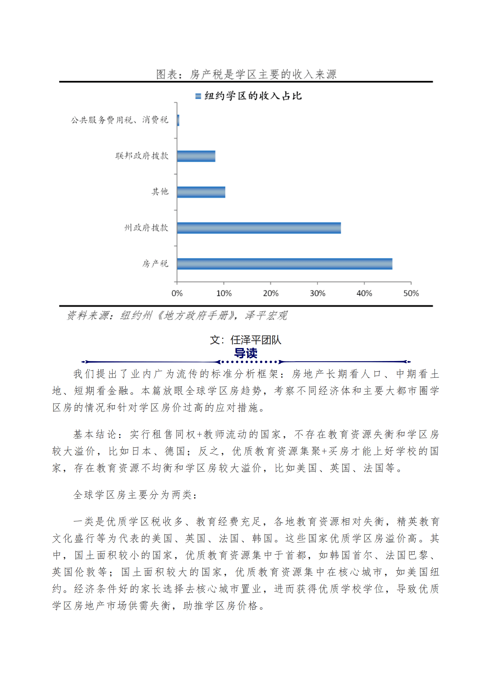 泽平宏观：全球学区房研究报告2023 第1页
