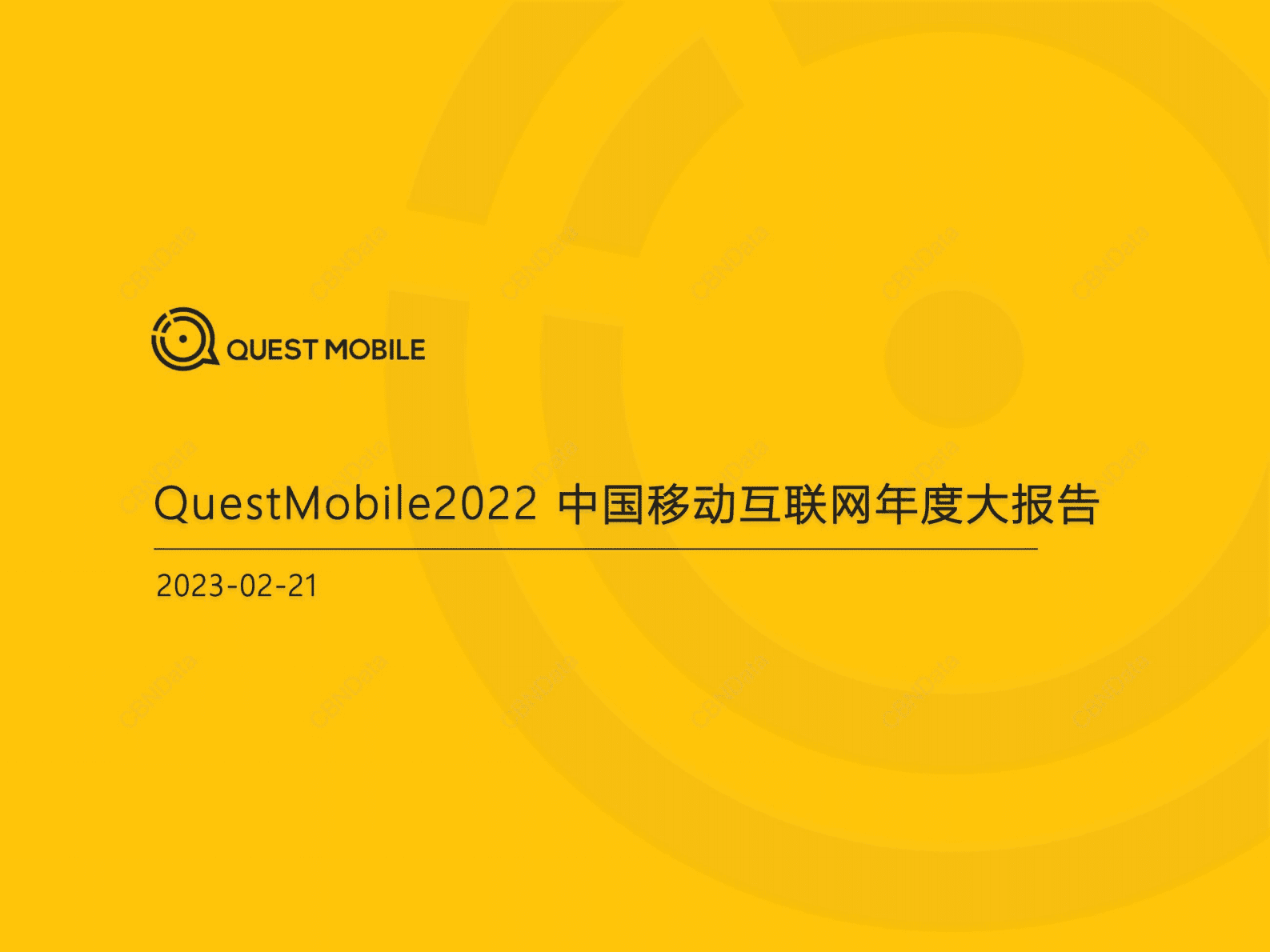 QuestMobile：2022中国移动互联网年度大报告 第1页