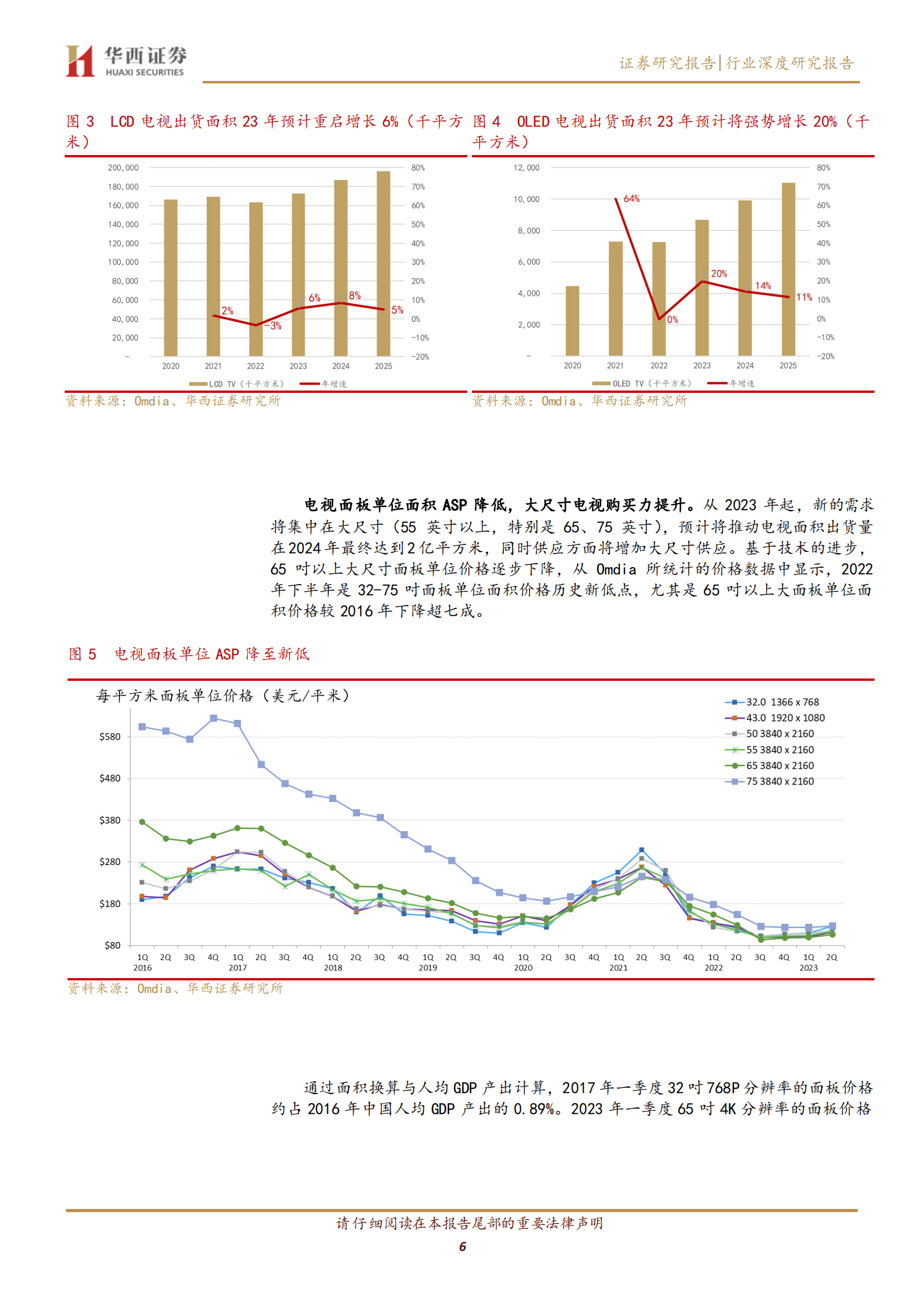 电子面板行业研究报告：大尺寸电视拉动需求，面板行业复苏在即 第6页