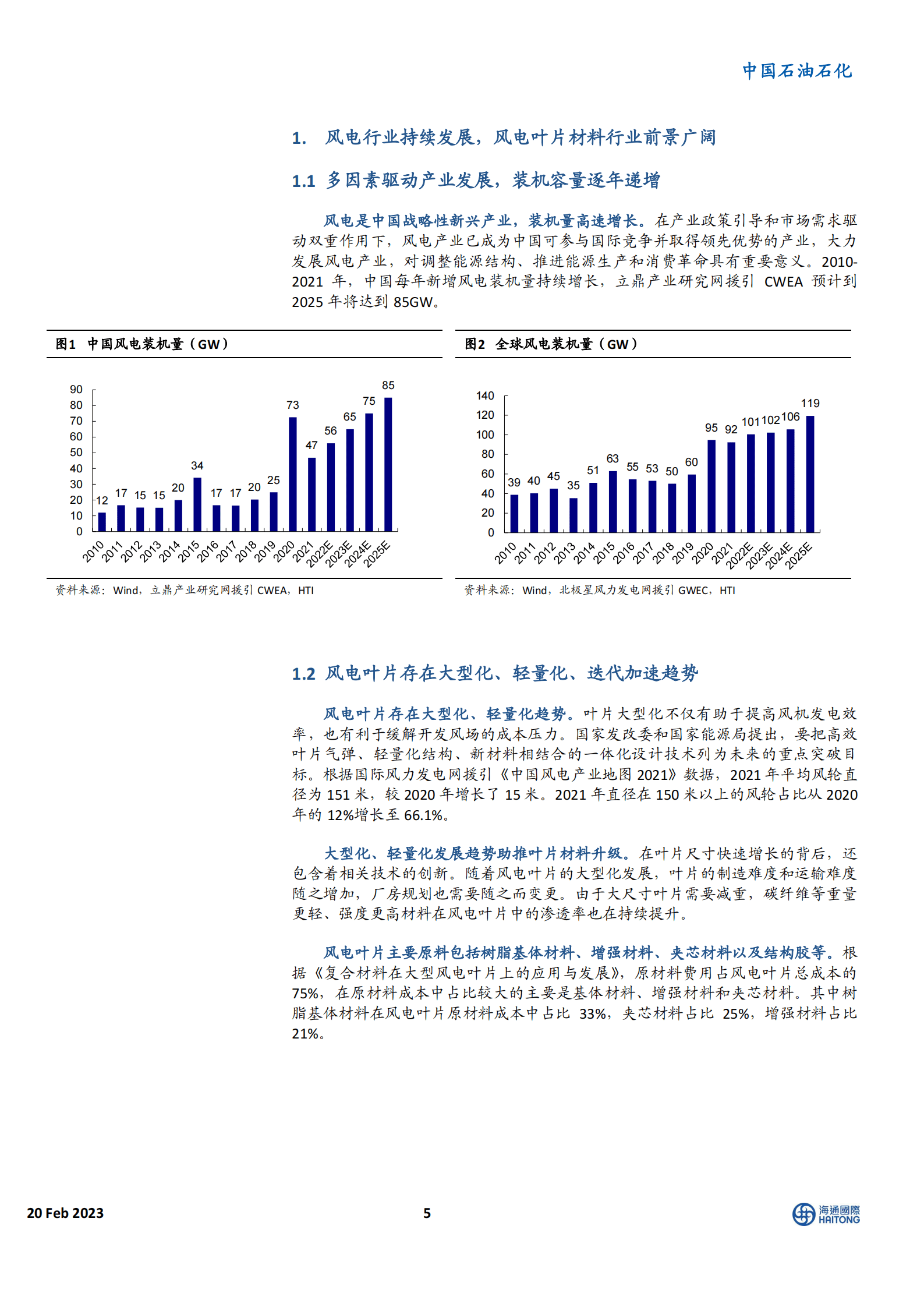 中国风电材料行业深度报告：风电材料前景广阔，大有可为 第5页