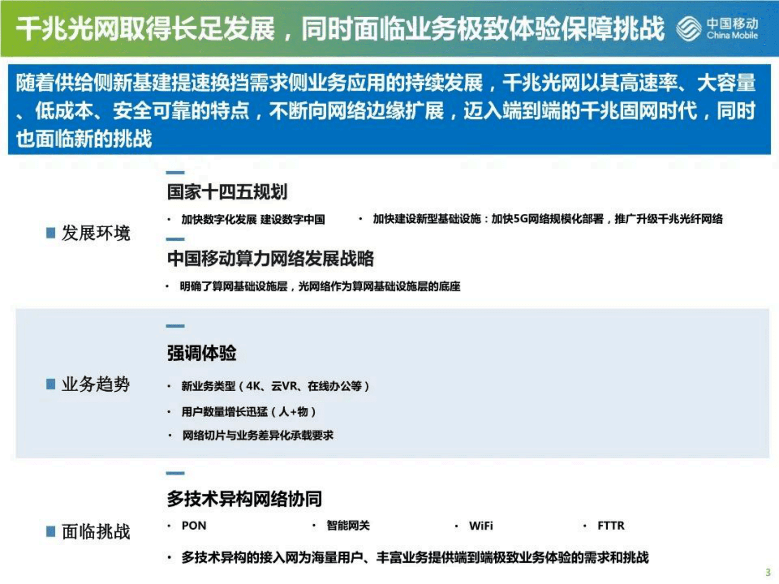 中国移动研究院张德朝：高品质千兆光网助力算力网络发展 第3页