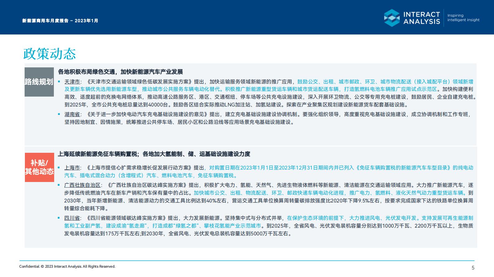 Interact Analysis：2023年1月中国新能源商用车月报 第5页
