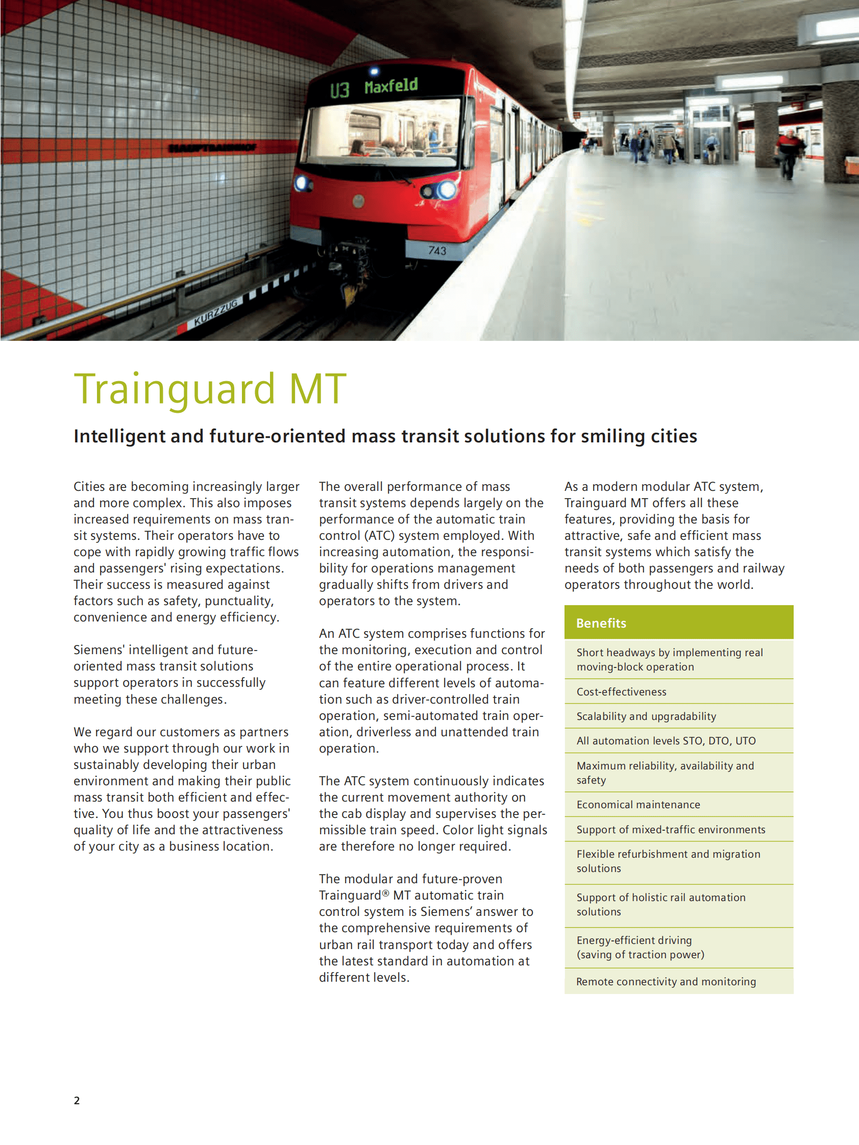 Siemens：列车卫士MT产品手册【英文版】 第2页